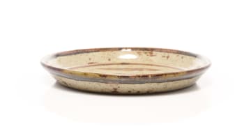 Hyme Rabinowitz; Platter with leaf motif