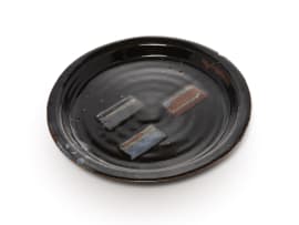 Hyme Rabinowitz; Platter with block motif