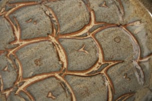 Hyme Rabinowitz; Deep dish with net motif