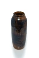 Peter Jaff; Vase with incised wave decoration