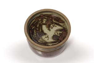 Esias Bosch; Large lidded vessel with bird motif