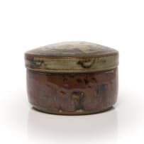 Esias Bosch; Large lidded vessel with bird motif