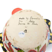 Ardmore Ceramic Studio; Lidded vessel with flowers and lizards