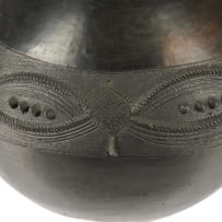 Nesta Nala; Ukhamba with incised and relief rope decoration