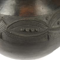 Nesta Nala; Ukhamba with incised and relief rope decoration