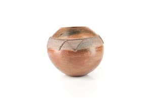 Nesta Nala; Ukhamba with rope and textured band