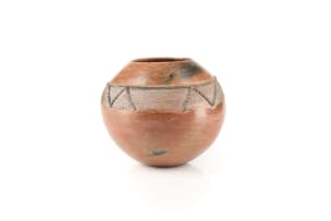 Nesta Nala; Ukhamba with rope and textured band