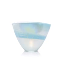 Murano; Opalesque ovoid bowl