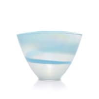 Murano; Opalesque ovoid bowl