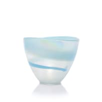 Murano; Opalesque ovoid bowl