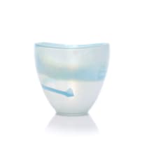 Murano; Opalesque ovoid bowl