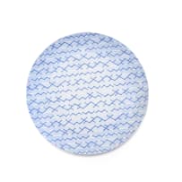 Christina Bryer; Blue and white pattern plate