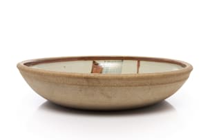 Tim Morris; Large bowl with linear and plant motif
