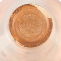 Cilla Williams and Annie Nicolson; Pit-fired vase with linear relief pattern and 'Babela Umlilo' (Like a grass fire), two