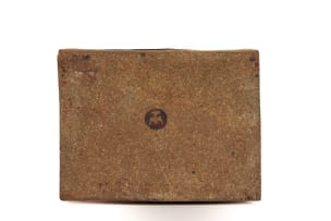 Tim Morris; Rectangular bottle with circle and plant motif