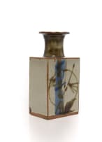 Tim Morris; Rectangular bottle with circle and plant motif