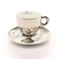 William Kentridge; Illy Cappuccino Cups and Saucers, six