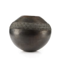 Nesta Nala; Ukhamba with incised geometric band design