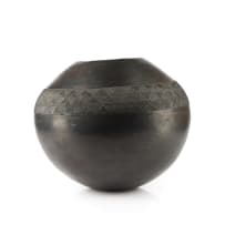 Nesta Nala; Ukhamba with incised geometric band design