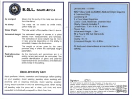 Sapphire and diamond ring