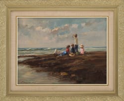 Christiaan Nice; Children by the Beach