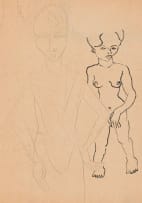 Alexis Preller; Figure Studies, sketch