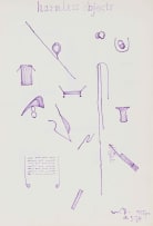 Walter Battiss; Nameless Objects; Harmless Objects; Blameless Objects; Innocent Objects, four