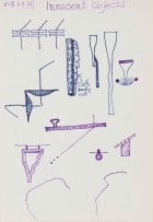 Walter Battiss; Nameless Objects; Harmless Objects; Blameless Objects; Innocent Objects, four