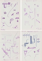 Walter Battiss; Nameless Objects; Harmless Objects; Blameless Objects; Innocent Objects, four