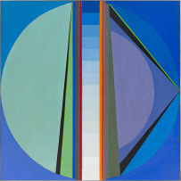 Kevin Atkinson; Abstract in Green and Purple