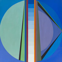 Kevin Atkinson; Abstract in Green and Purple