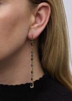 Gemstone drop earrings