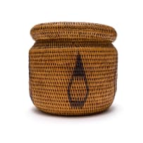 Unrecorded artist, Barotse People; Lidded basket
