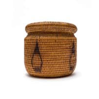 Unrecorded artist, Barotse People; Lidded basket