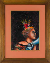 Christiaan Diedericks; Untitled (Woman in Profile with Sacred Heart)