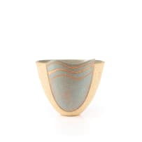 Susan Annandale; Stoneware bowl with blue wave motif