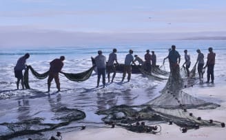 Paddy Starling; Fishermen on the Shoreline