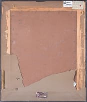 Maggie Laubser; Portrait of an Old Man with Hat; Coloured Sky in Background