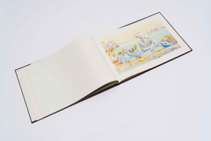 Walter Battiss; Yellow Head with Birds; Battiss 75, two