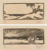 Clément Sénèque; Beach Landscapes, two