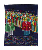 Jane Makhubele; Mbeki reviews the guard, beaded 'ncheka' cape