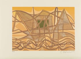 Cecil Skotnes; River with Boats, from Man's Gold portfolio