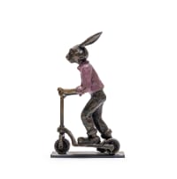 Carol Cauldwell; Rabbit on a Scooter