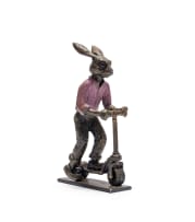 Carol Cauldwell; Rabbit on a Scooter