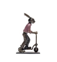 Carol Cauldwell; Rabbit on a Scooter