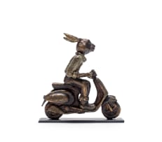 Carol Cauldwell; Rabbit on a Vespa