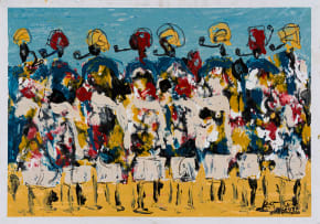 Solly (Solomon) Sekhaolelo; Group of Women with Pipes