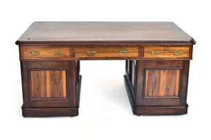 Cape stinkwood partners' desk, 19th century