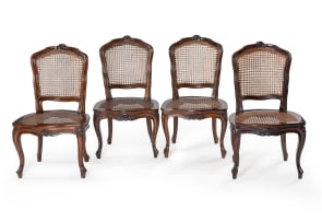 Cape Louis XV style stinkwood and caned five-piece suite, 18th century