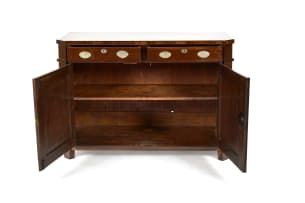 Cape stinkwood and silver-mounted sideboard, 19th century